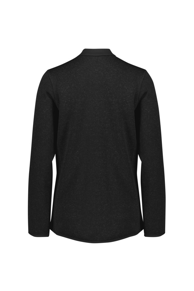 Womens Nova Zip Front Jumper Black Marley - Image 4