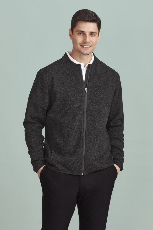 Mens Nova Zip Front Jumper Navy Marley - Image 2