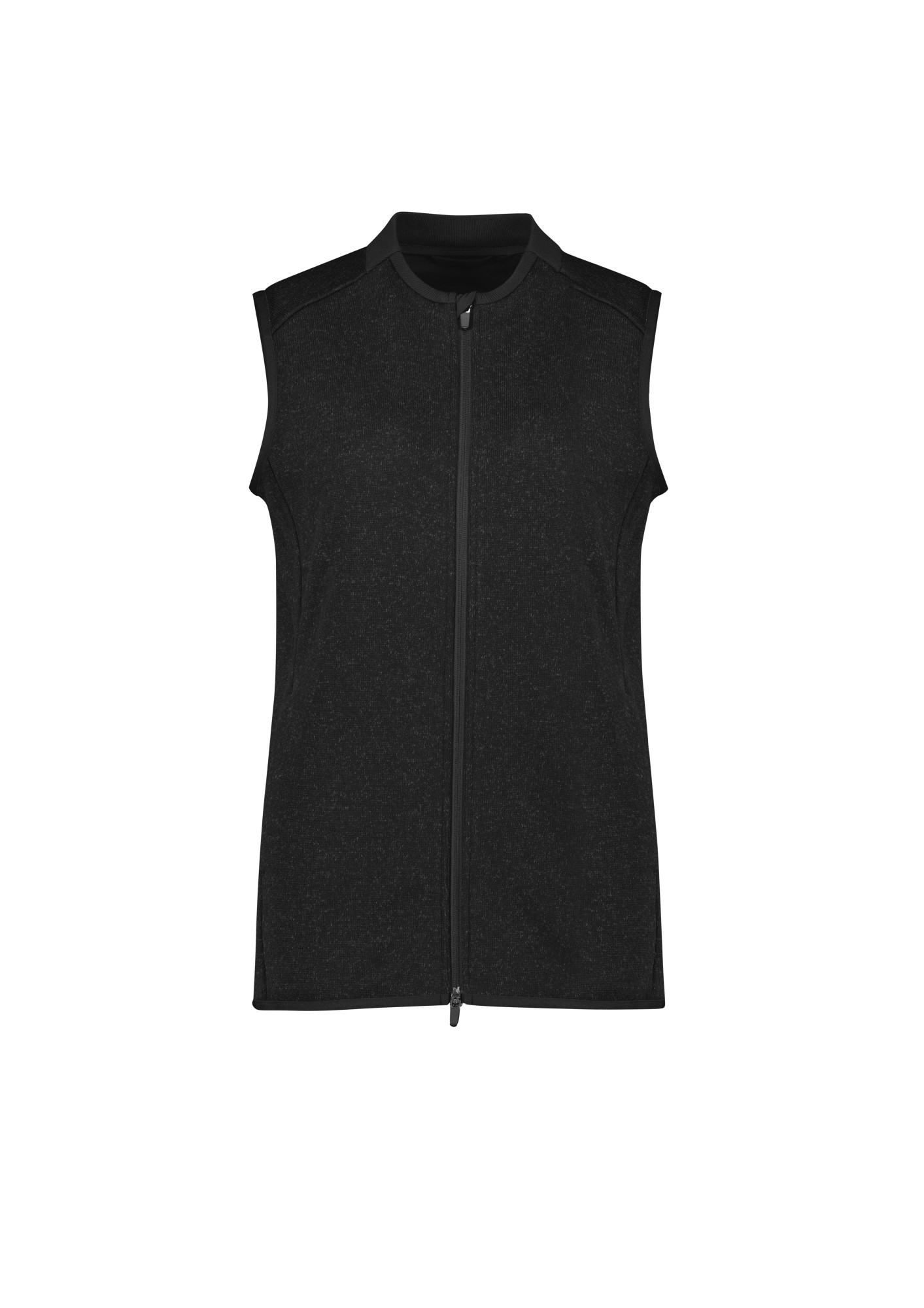 Womens Nova Zip Front Vest Black Marley