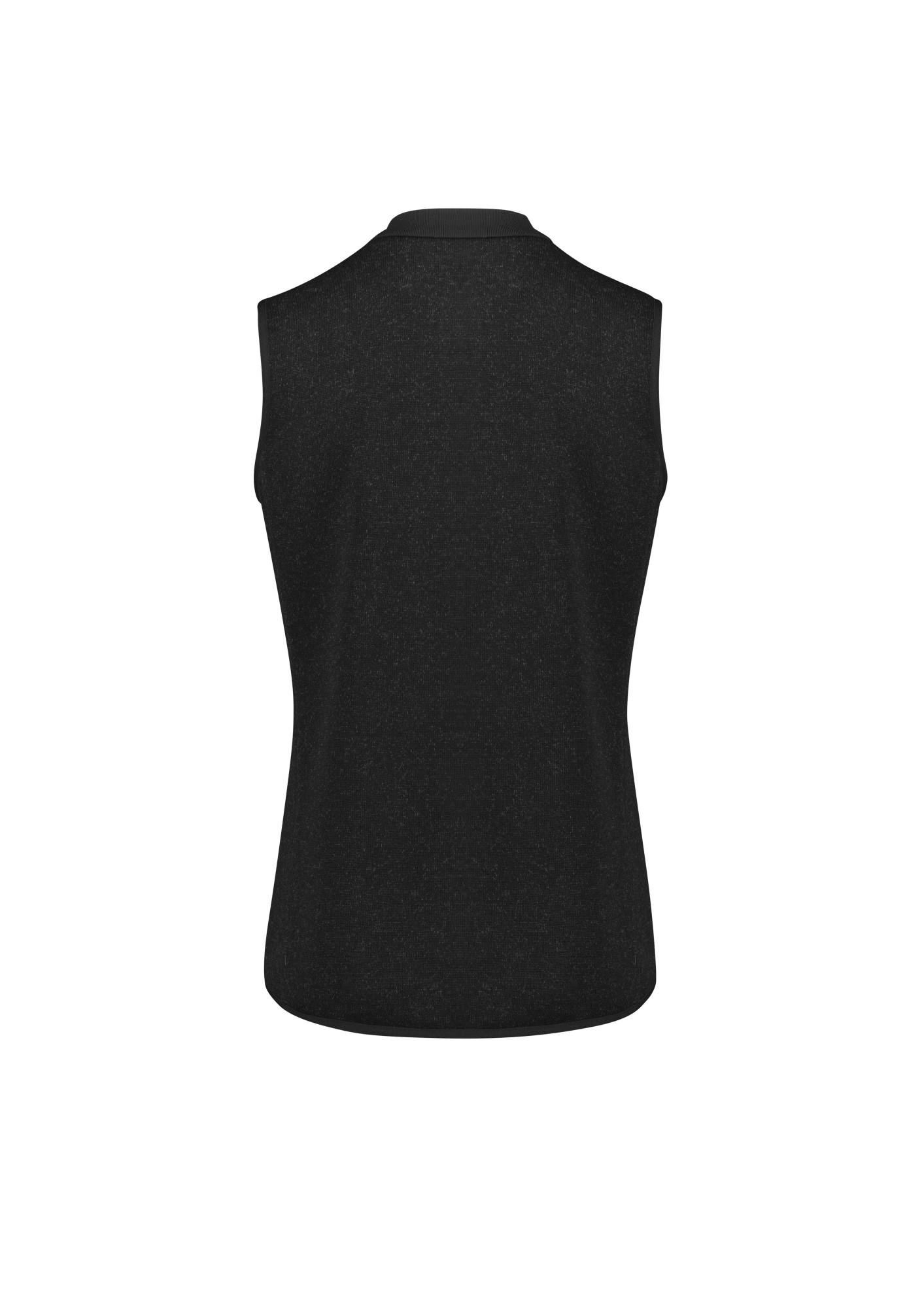Womens Nova Zip Front Vest Black Marley - Image 4