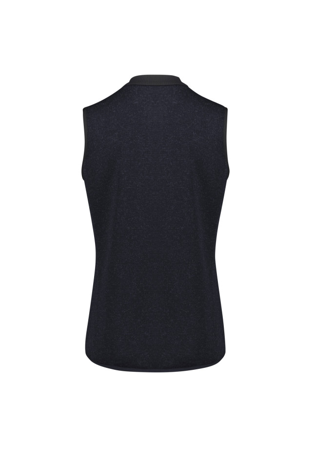 Womens Nova Zip Front Vest Navy Marley - Image 4