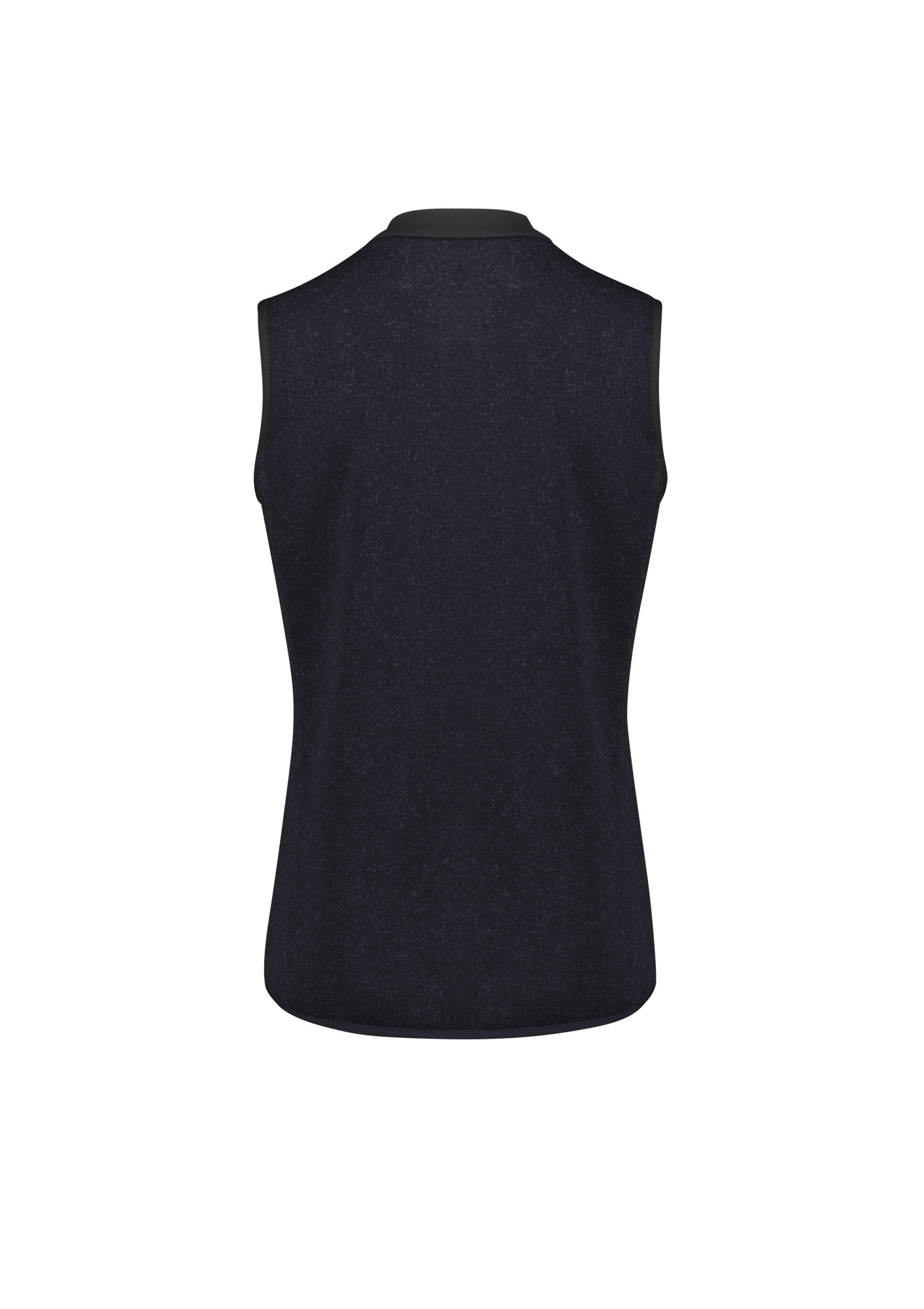 Womens Nova Zip Front Vest Navy Marley - Image 4