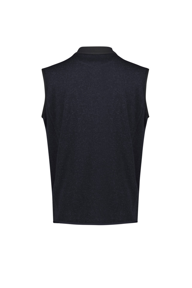 Mens Nova Zip Front Vest Navy Marley - Image 3