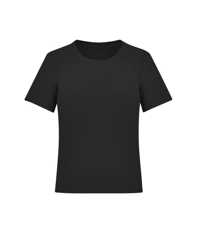 Womens Marley Short Sleeve Jersey Top Black