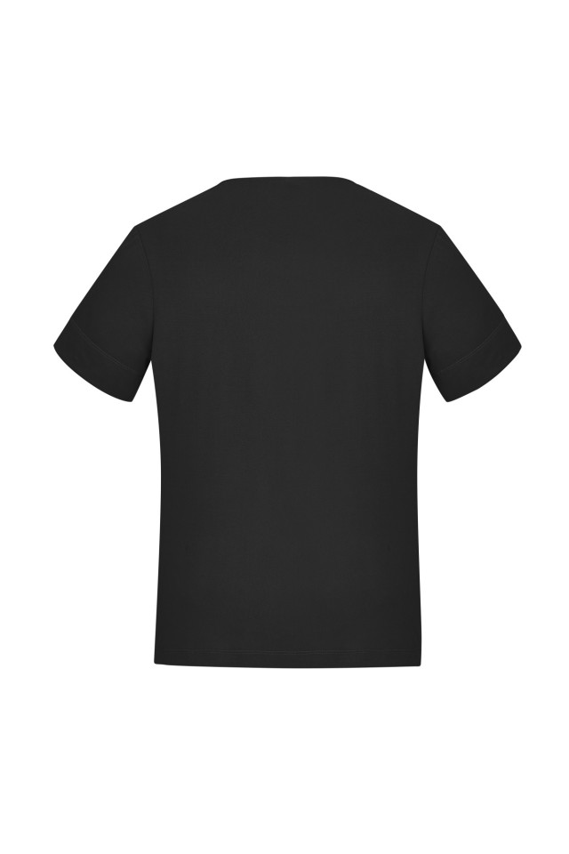 Womens Marley Short Sleeve Jersey Top Black - Image 3