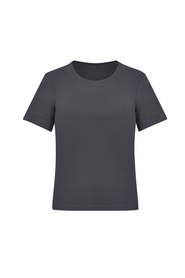 Womens Marley Short Sleeve Jersey Top Charcoal