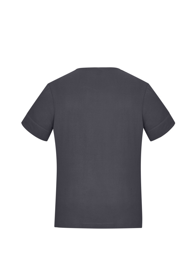 Womens Marley Short Sleeve Jersey Top Charcoal - Image 3