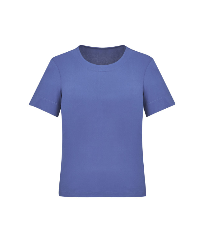 Womens Marley Short Sleeve Jersey Top Mid Blue