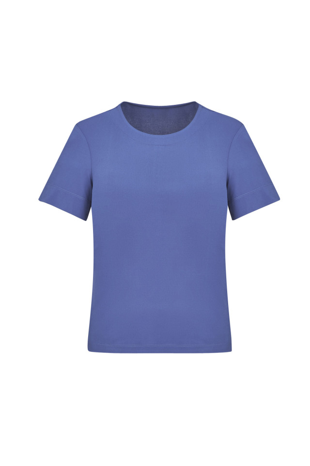 Womens Marley Short Sleeve Jersey Top Mid Blue