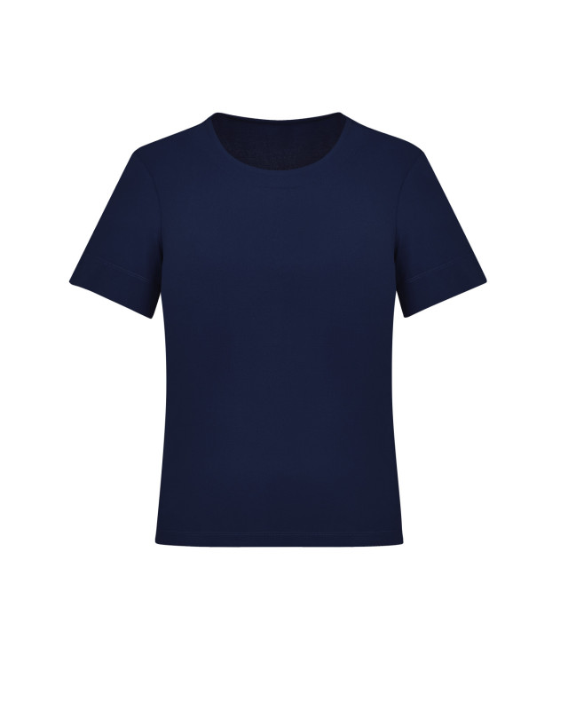 Womens Marley Short Sleeve Jersey Top Navy