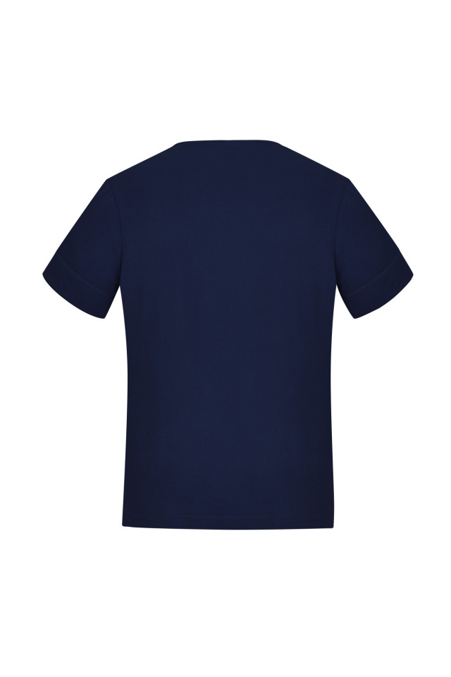 Womens Marley Short Sleeve Jersey Top Navy - Image 3