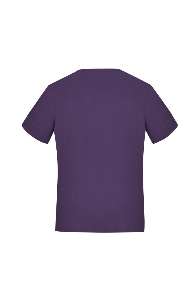 Womens Marley Short Sleeve Jersey Top Purple - Image 3