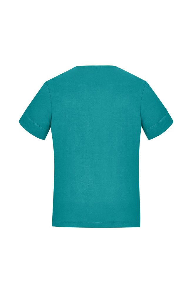Womens Marley Short Sleeve Jersey Top Teal - Image 3