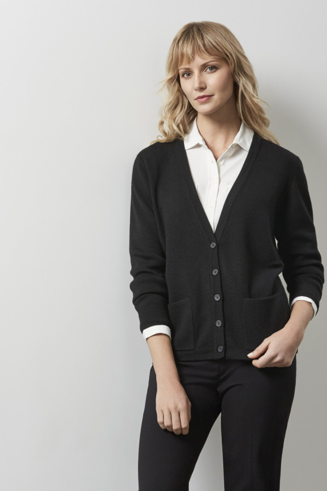 Womens Woolmix Cardigan Navy - Image 2