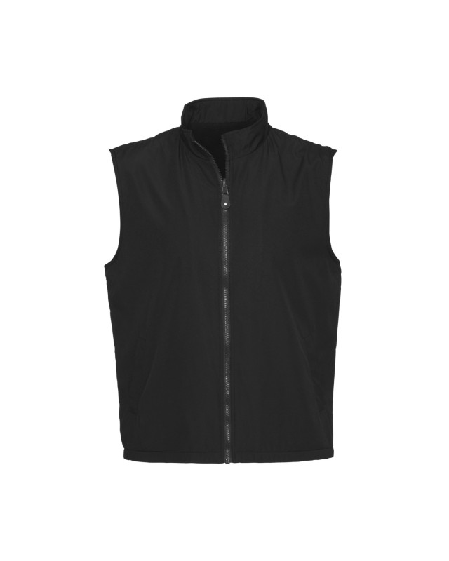 Unisex Reversible Fleece Vest Black