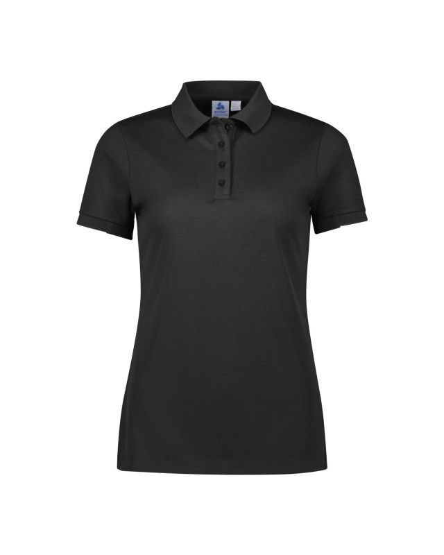 Womens Focus Short Sleeve Polo Black/Black