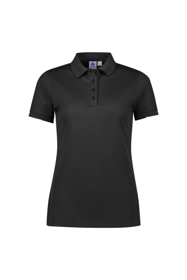 Womens Focus Short Sleeve Polo Black/Black
