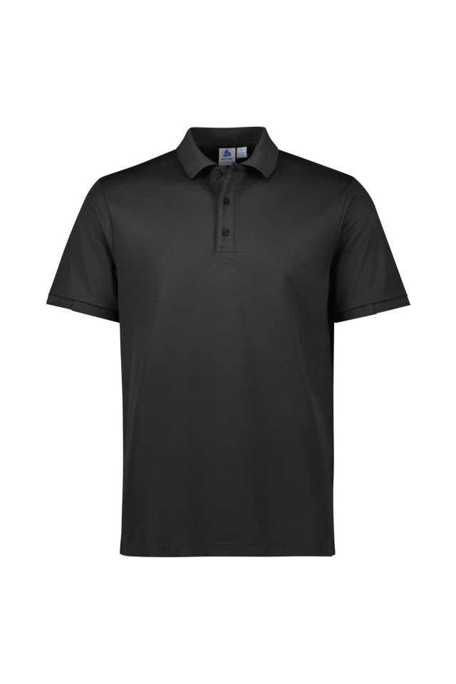 Mens Focus Short Sleeve Polo Black/Black