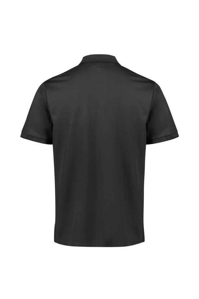 Mens Focus Short Sleeve Polo Black/Black - Image 3
