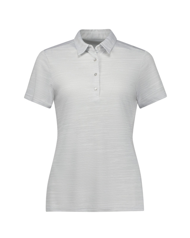 Womens Orbit Short Sleeve Polo Silver