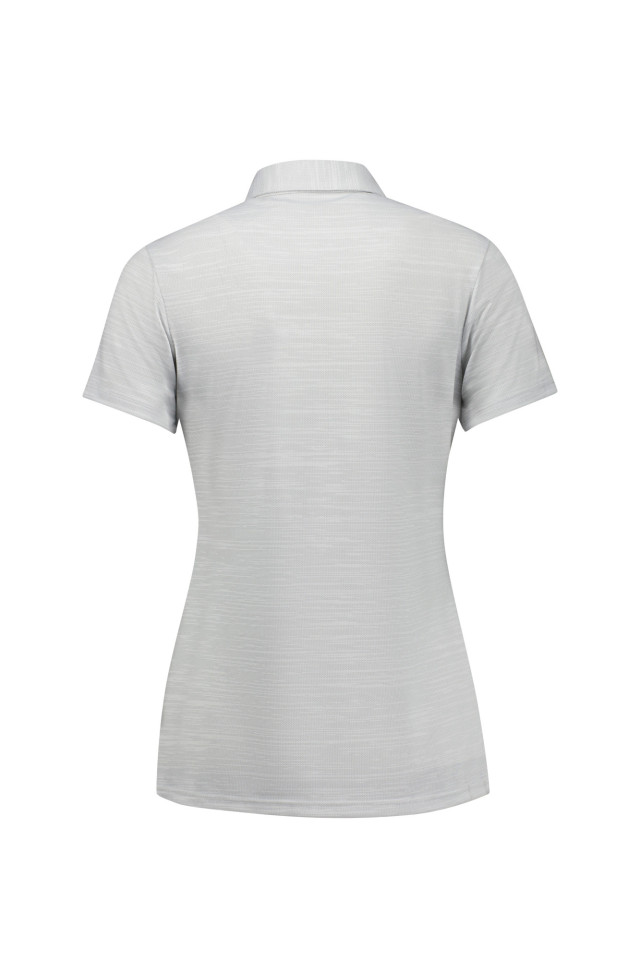 Womens Orbit Short Sleeve Polo Silver - Image 3