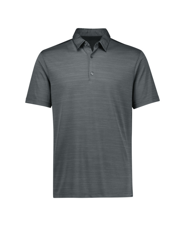 Mens Orbit Short Sleeve Polo Dark Grey Carbon