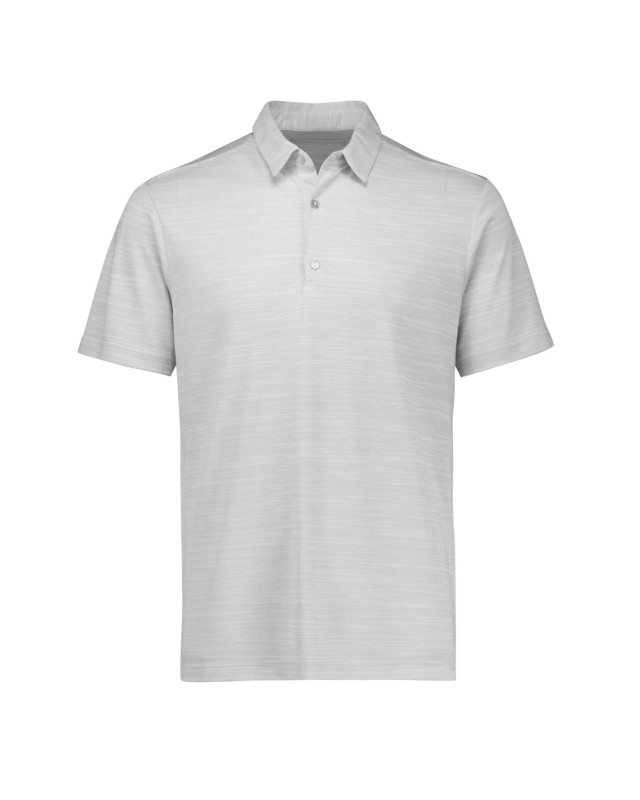 Mens Orbit Short Sleeve Polo Silver