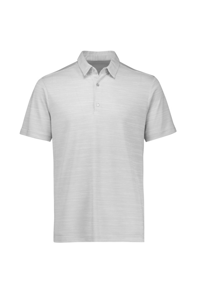 Mens Orbit Short Sleeve Polo Silver