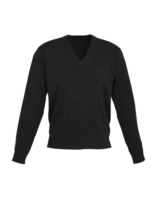 Mens Woolmix Knit Pullover Black