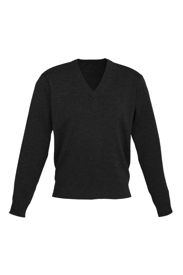 Mens Woolmix Knit Pullover Black