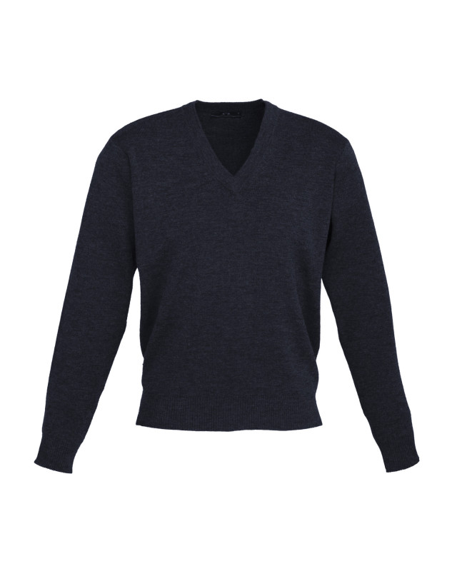 Mens Woolmix Knit Pullover Navy