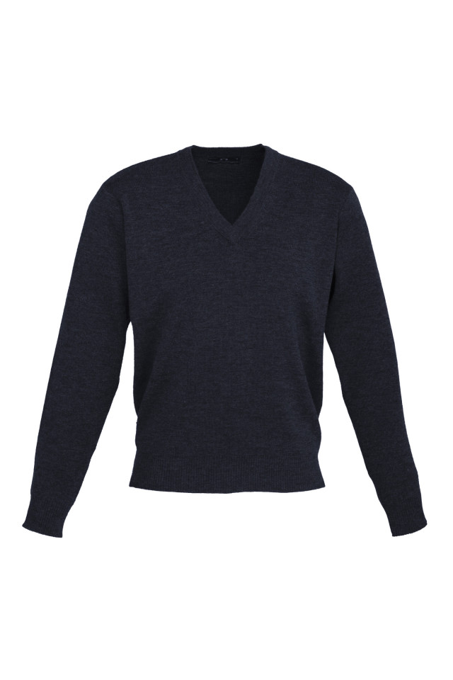Mens Woolmix Knit Pullover Navy