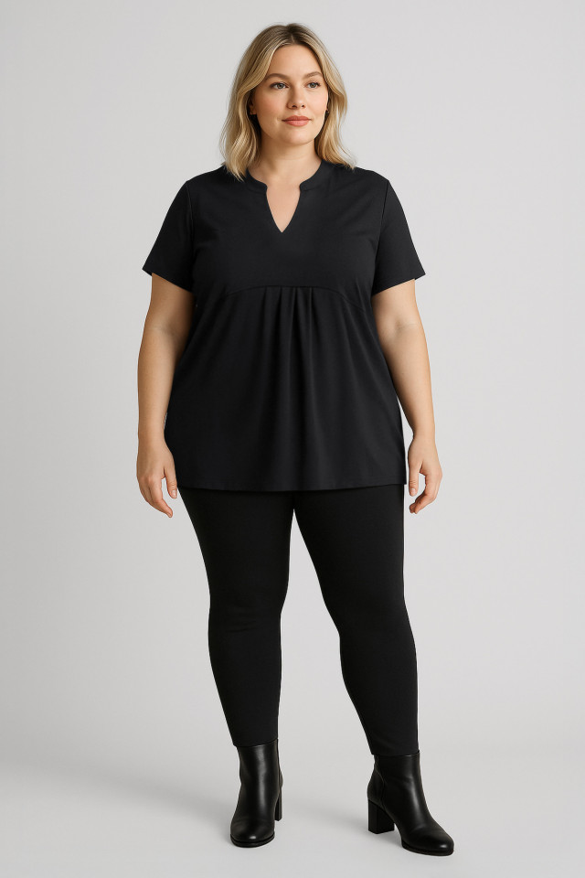 Women’s Scuba Ponte High-Rise Pull-On Corporate Legging Black - Image 2
