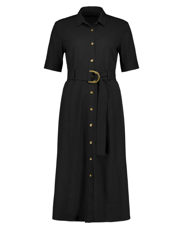 Womens Adele Midi Dress Black