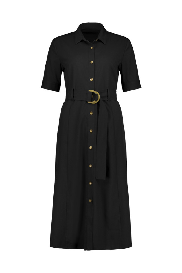 Womens Adele Midi Dress Black