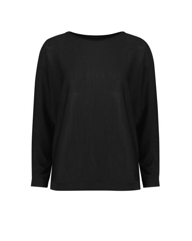 Womens Skye Batwing Sweater Top Black