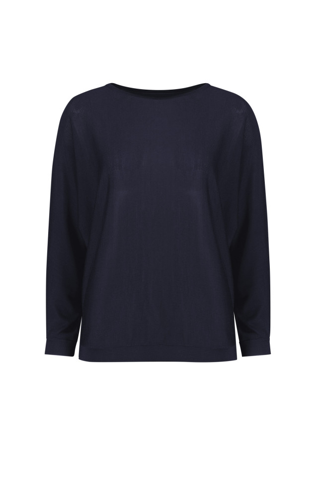 Womens Skye Batwing Sweater Top Navy