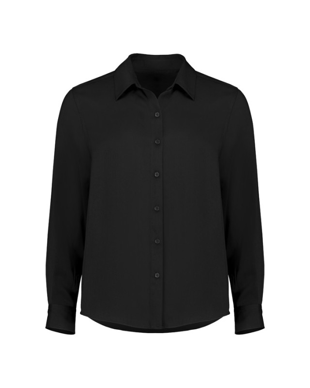 Womens Evelyn Long Sleeve Shirt Black
