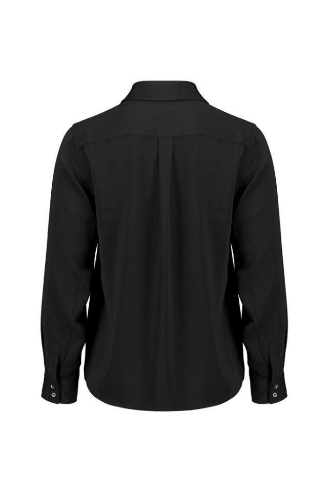Womens Evelyn Long Sleeve Shirt Black - Image 5