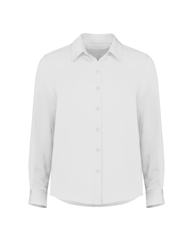 Womens Evelyn Long Sleeve Shirt Ivory