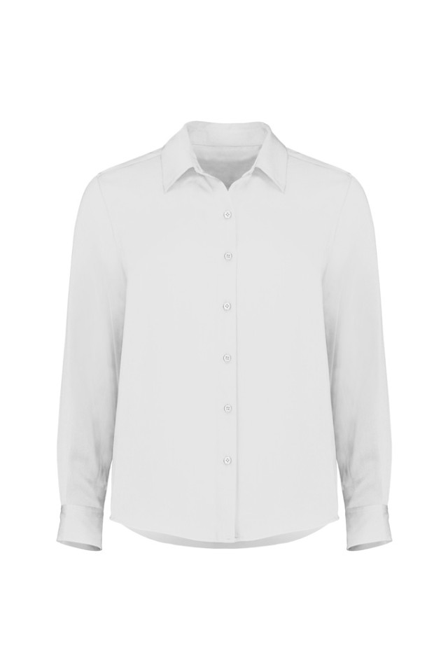 Womens Evelyn Long Sleeve Shirt Ivory