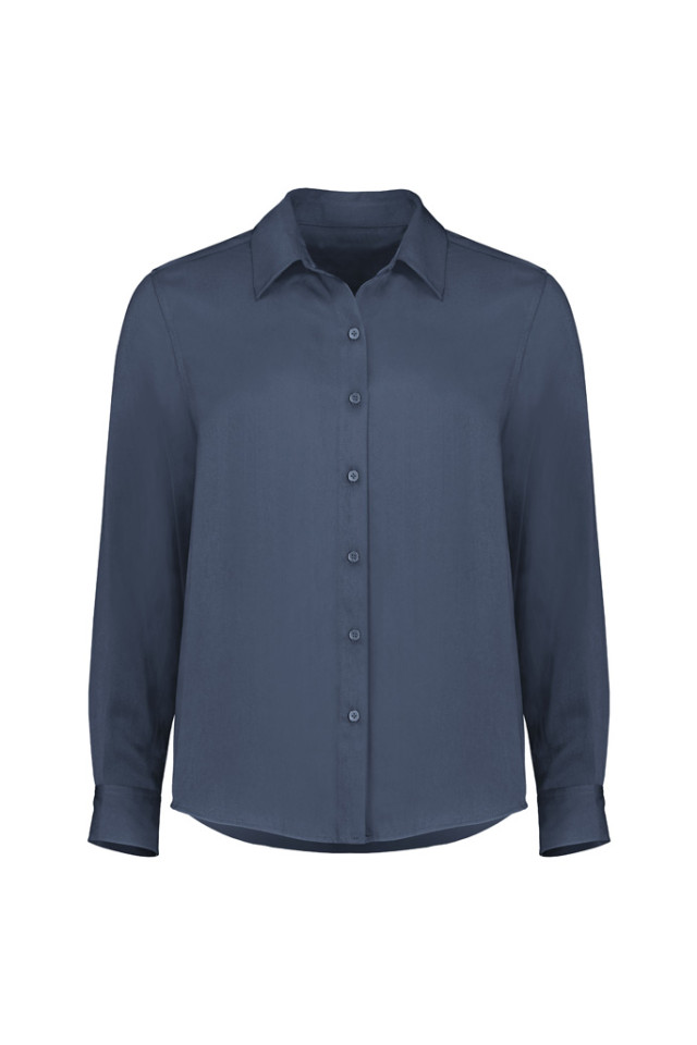Womens Evelyn Long Sleeve Shirt Mineral Blue