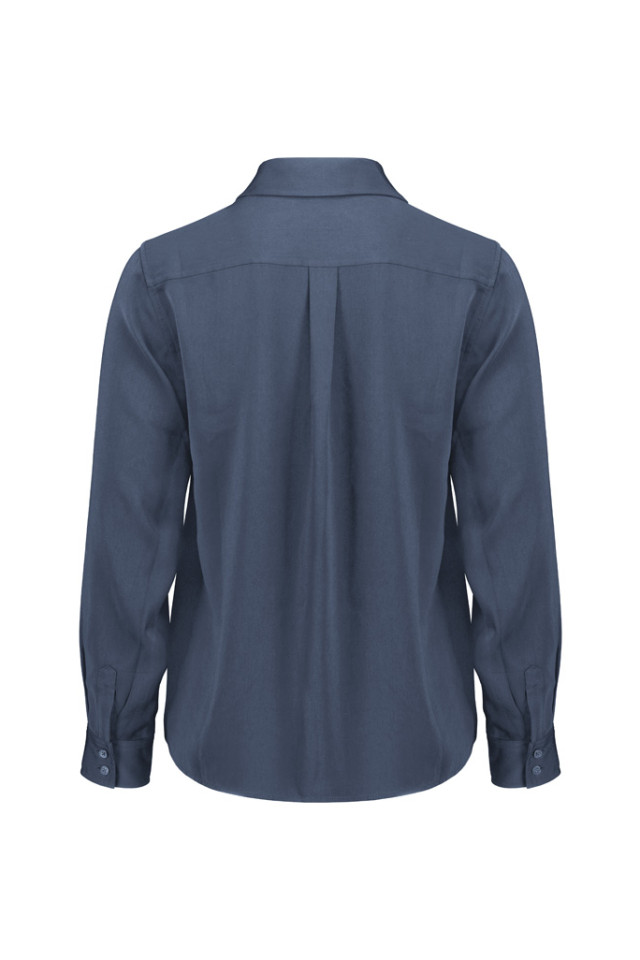 Womens Evelyn Long Sleeve Shirt Mineral Blue - Image 3