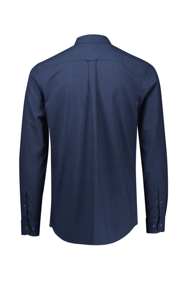 Mens Soul Long Sleeve Shirt Navy - Image 3