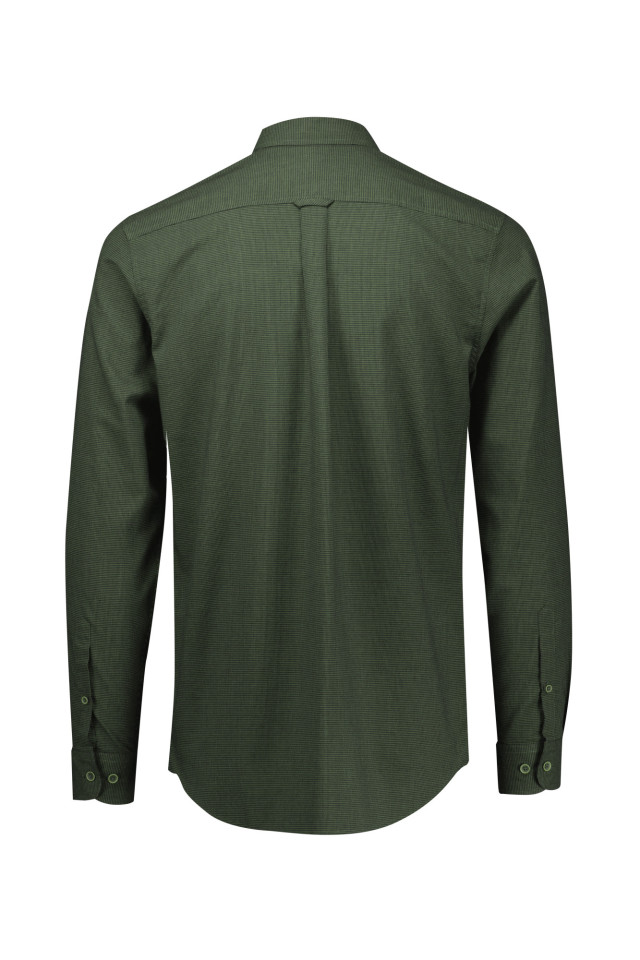 Mens Soul Long Sleeve Shirt Olive - Image 3