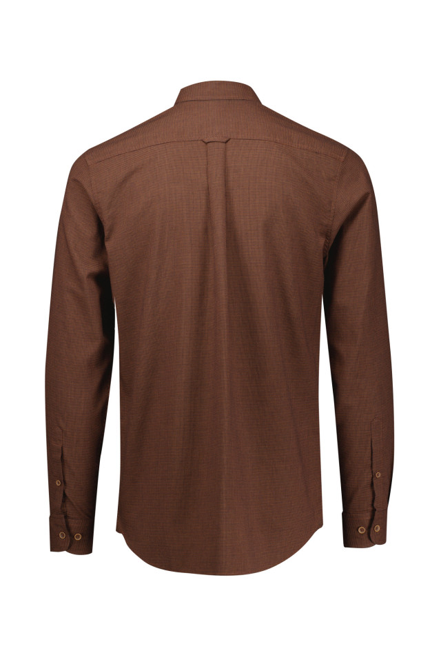 Mens Soul Long Sleeve Shirt Rust - Image 3