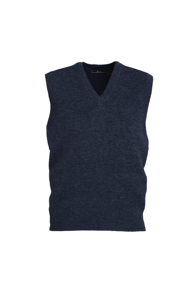 Mens Woolmix Knit Vest Navy