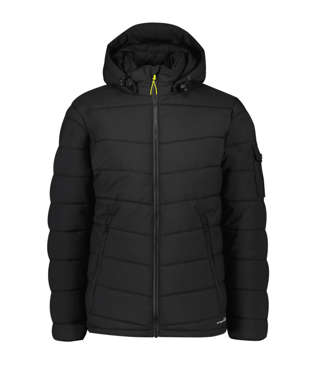 Unisex Streetworx Hooded Puffer Jacket Black