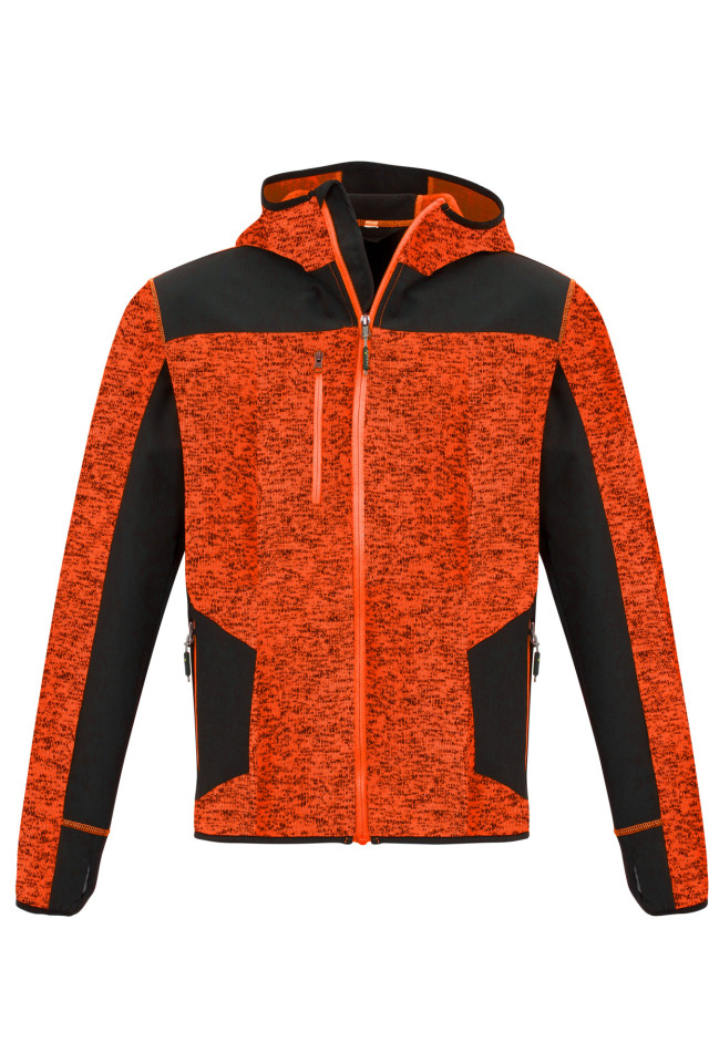 Unisex Streetworx Reinforced Knit Hoodie Fluoro Orange