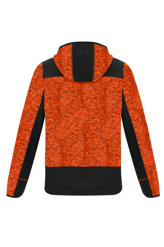 Unisex Streetworx Reinforced Knit Hoodie Fluoro Orange - Image 4